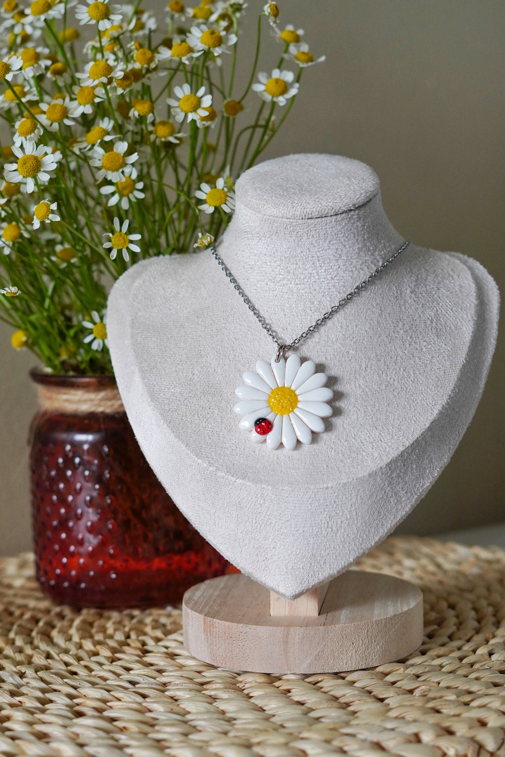 Daisy & Ladybug Pendant